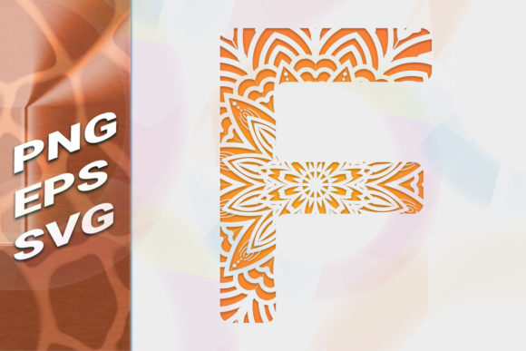 AlphabLetter F. Dudling Drawing, Mandala – A Freebie Graphic for Creative Sellers