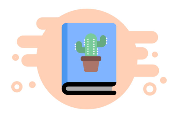 Book Icon Vector Cactus Design Creative: A Must-Have Graphic Design Asset