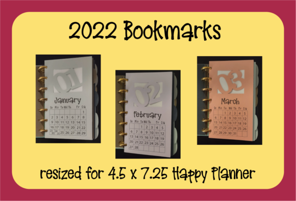 Calendar Bookmark Set 2022 – A Versatile Graphic Design Freebie for Crafters