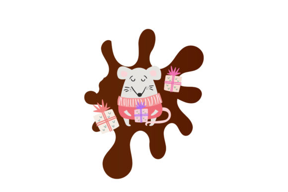 Chocolate Valentine Mouse Sweater Box Graphics Freebie Review