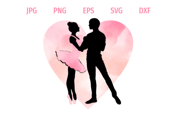 Dance Couple Heart – A Versatile Freebie Graphic for Creative Projects