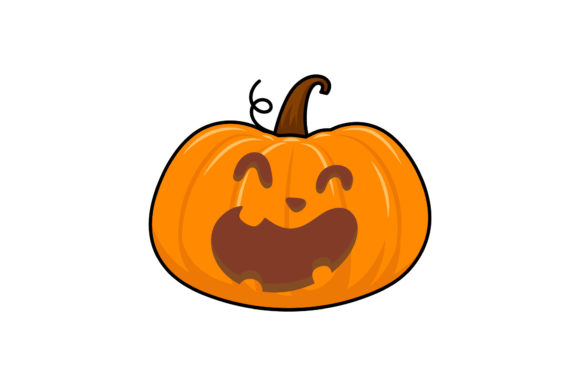 Halloween Pumpkin Cute Cartoon: A Festive Graphic Freebie for Local Business Branding