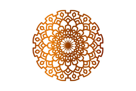 Mandala Illustration Fill Line Color Art Review for Embroidery Projects