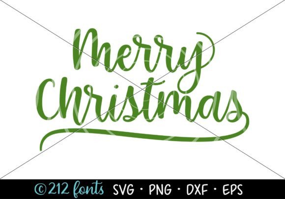 Merry Christmas SVG Cut File Graphics for Local Business Branding