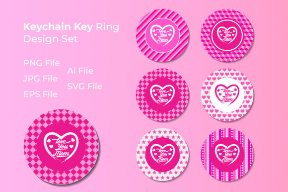Mother’s Day Monogram Keychain Bundle 8: A Powerful Graphic Design Asset for Crafts & Branding