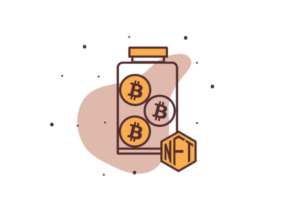 NFT Bitcoin Holder Icon: A Modern Design Freebie for Creative Projects