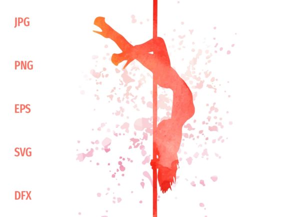 Pole Dance Layback Shape Silhouette: A Versatile Graphic Design Freebie for Creative Branding
