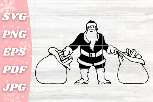 Santa Claus Holding Sacks of Presents: A Designer’s Perspective
