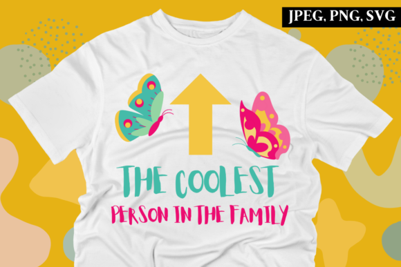 The Coolest Person in the Family – A Versatile Graphic Design Asset for Creative Projects