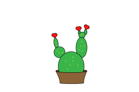 Valentine Cactus Nature Love: A Versatile Graphic Design Freebie for Local Businesses
